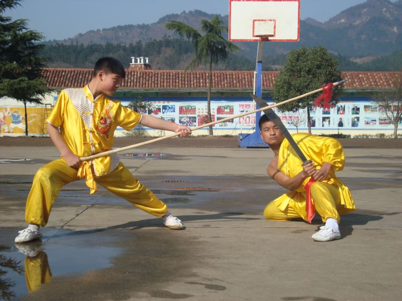 雞公山武校槍術(shù)表演